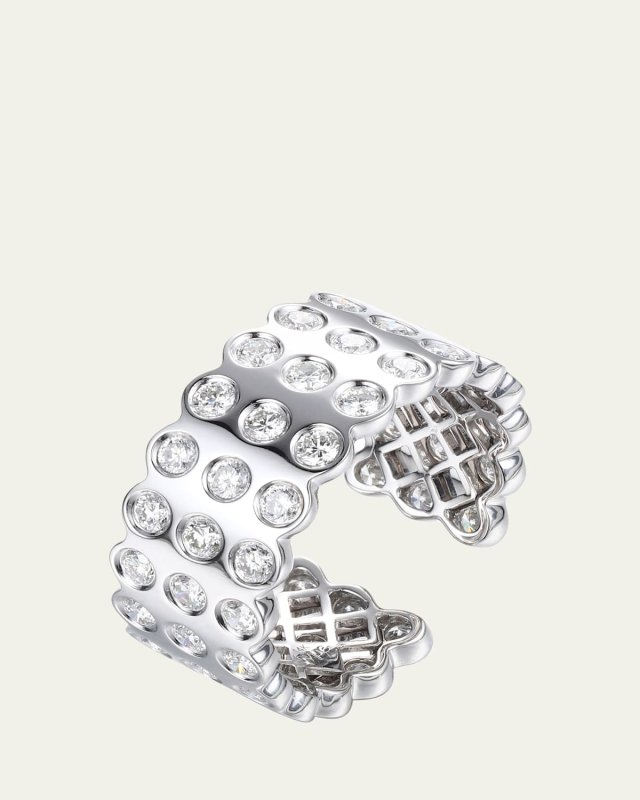 14K White Gold LEGGO 2.0 Large Diamond Ring